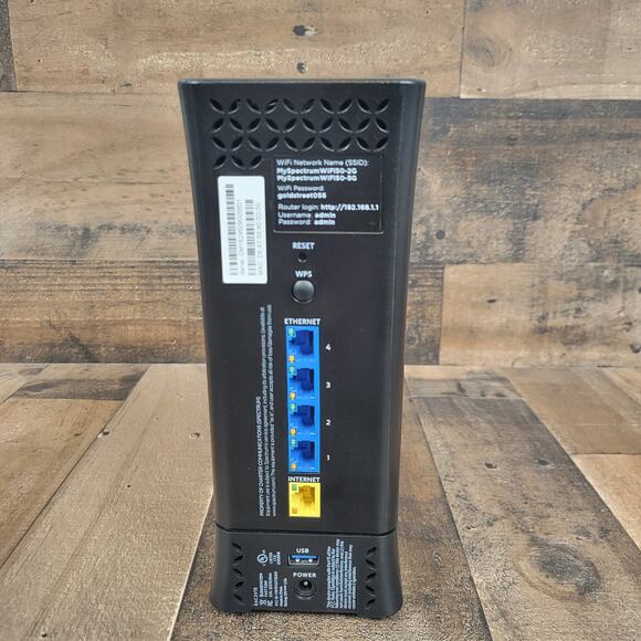 Spectrum Wave 2 WiFi Router RAC2V1S Missing Power Cord Powers On Tested - Picture 3 of 7